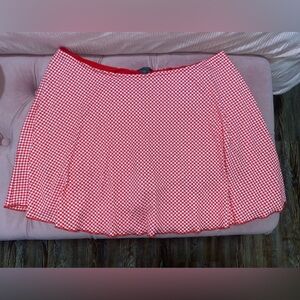 wild fable Red Gingham skort